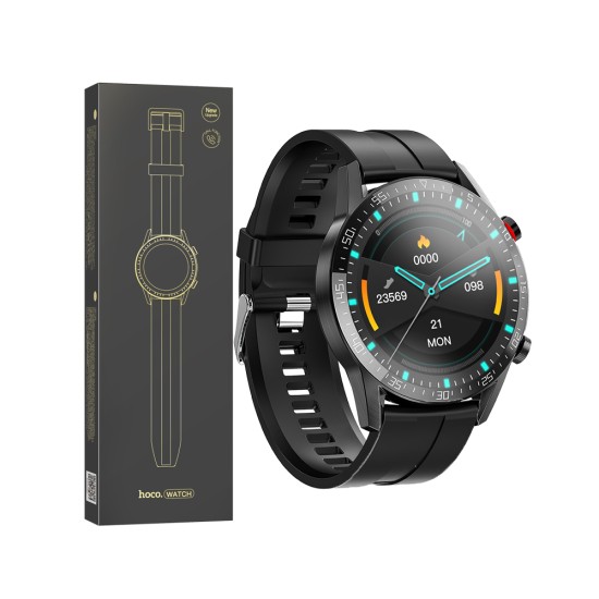 Smartwatch Hoco Y2 Smart 1.32" TFT Screen Call Version Black